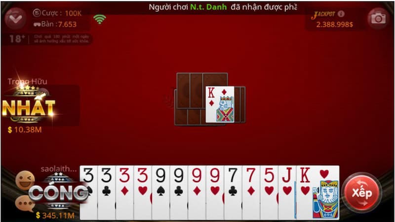 Chi tiết luật chơi tiến lên miền Bắc 8X BET cho newbie